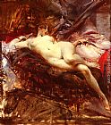 Giovanni Boldini Famous Paintings - Reclining Nude